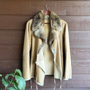 a luxury brand fur jacket